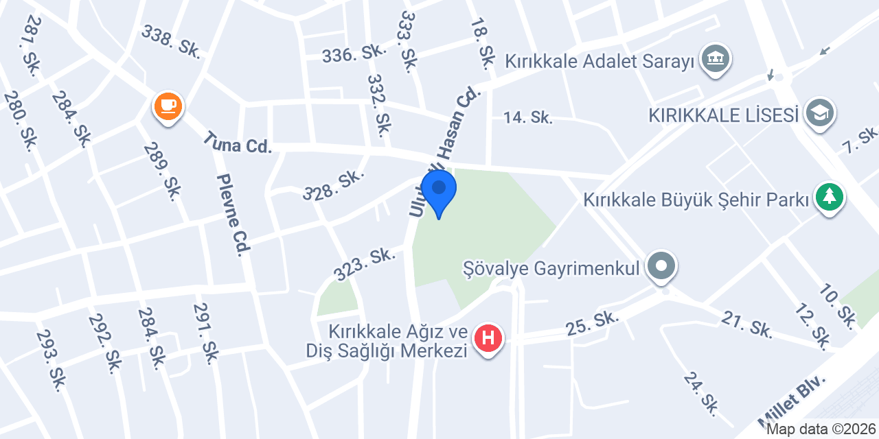KIRIKKALE VALİLİĞİ konumu