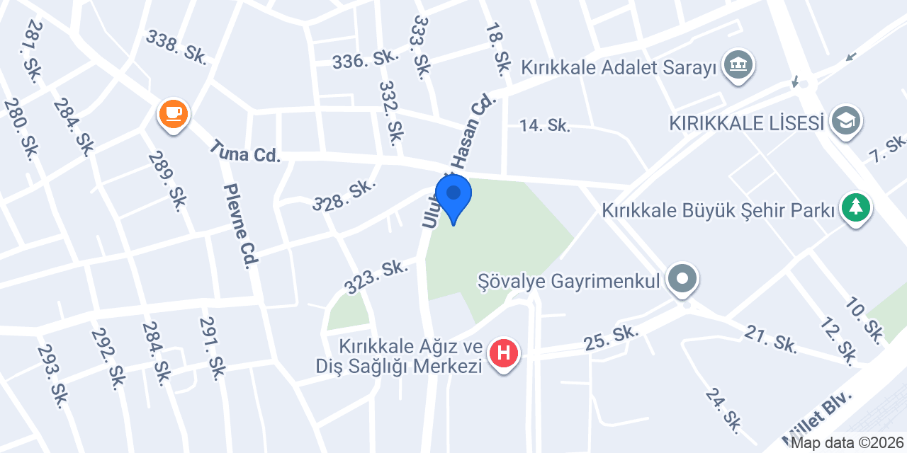Kırıkkale Çevre Ve Şehircilik İl Müdürlüğü konumu