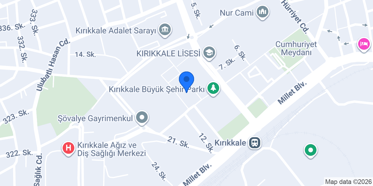 Kırıkkale Adliye Sarayı konumu