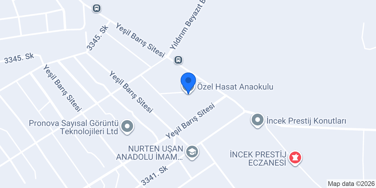 Özel Hasat Anaokulu konumu