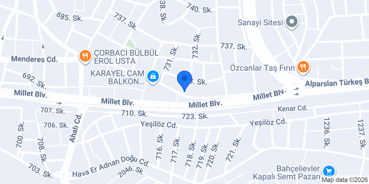 Kardeşler Cam konumu