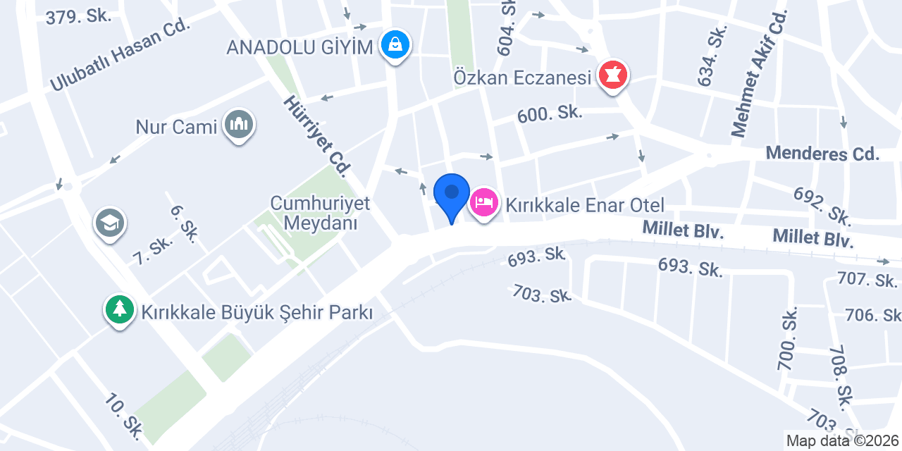 Otel 71 konumu