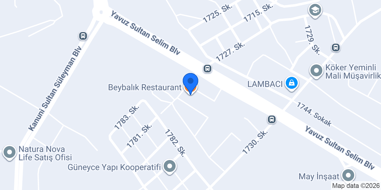Beybalık Restaurant konumu