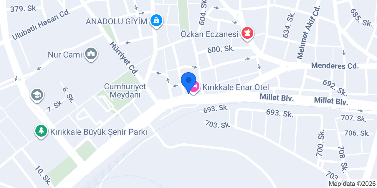 Özen Turizm konumu