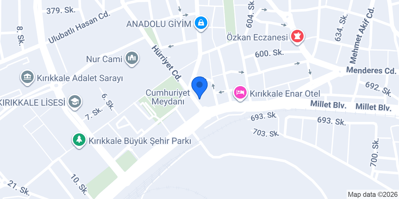 Babayiğit Hukuk Bürosu konumu