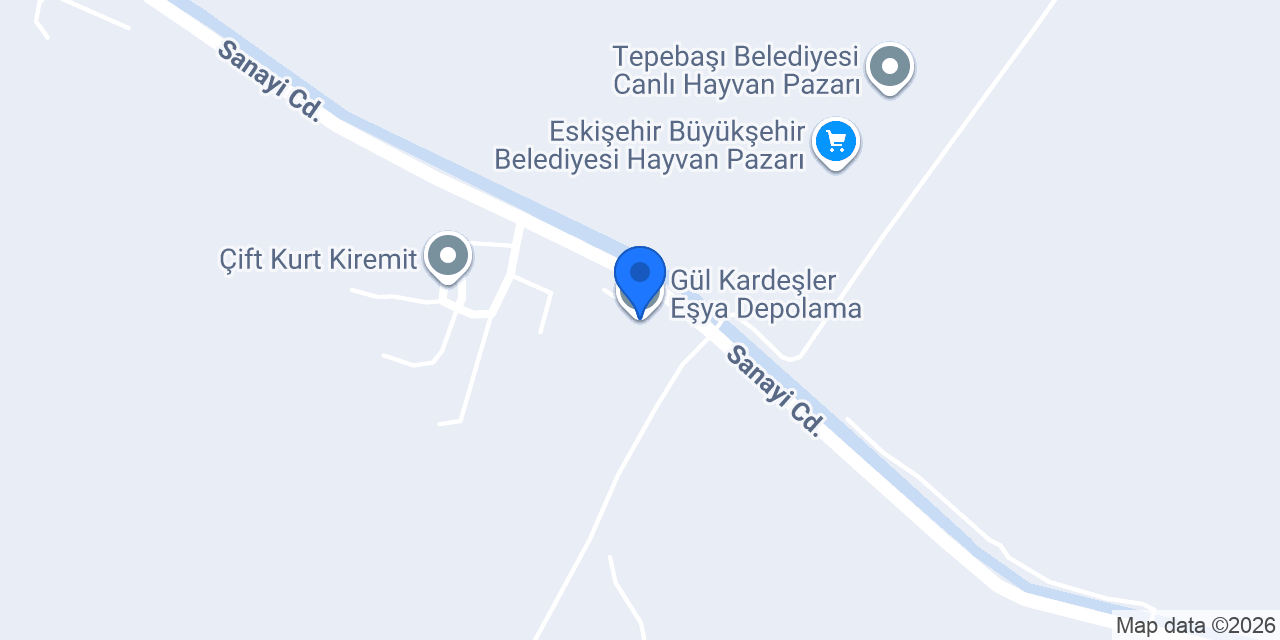 Gül Kardeşler Eşya Depolama konumu