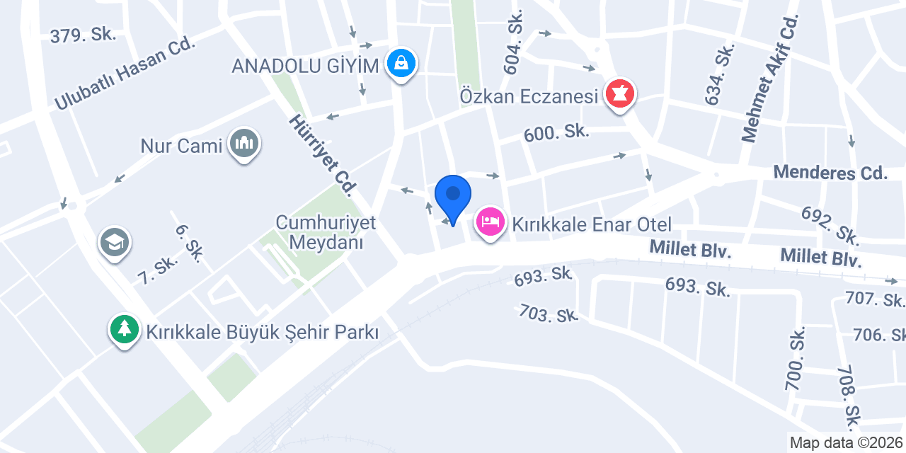A Plast İnşaat konumu
