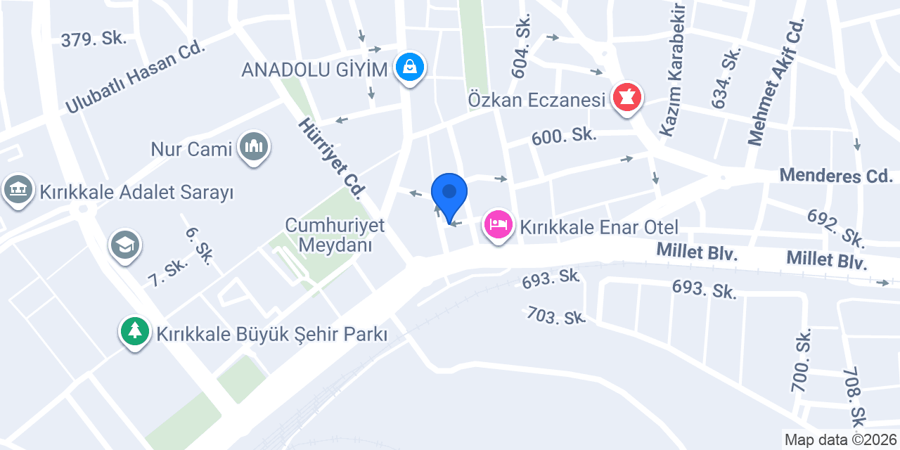 Güneş Taksi Durağı konumu