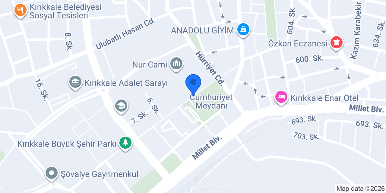 MECNUN YAPI DEKORASYON KIRIKKALE konumu