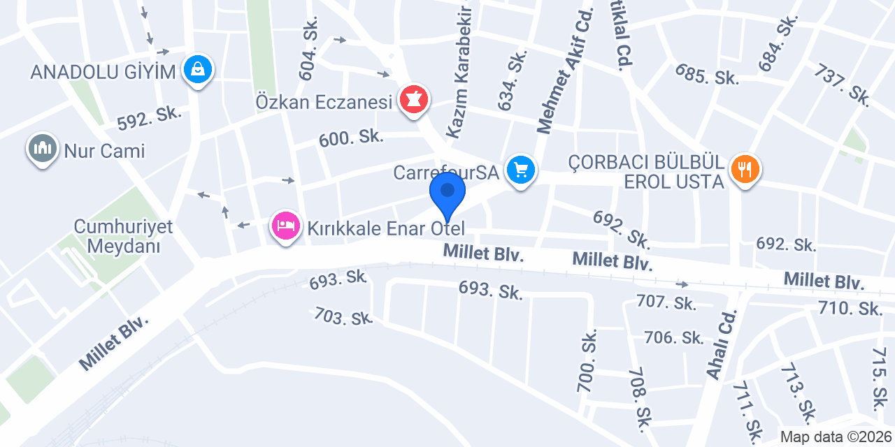 Cesur Turizm konumu