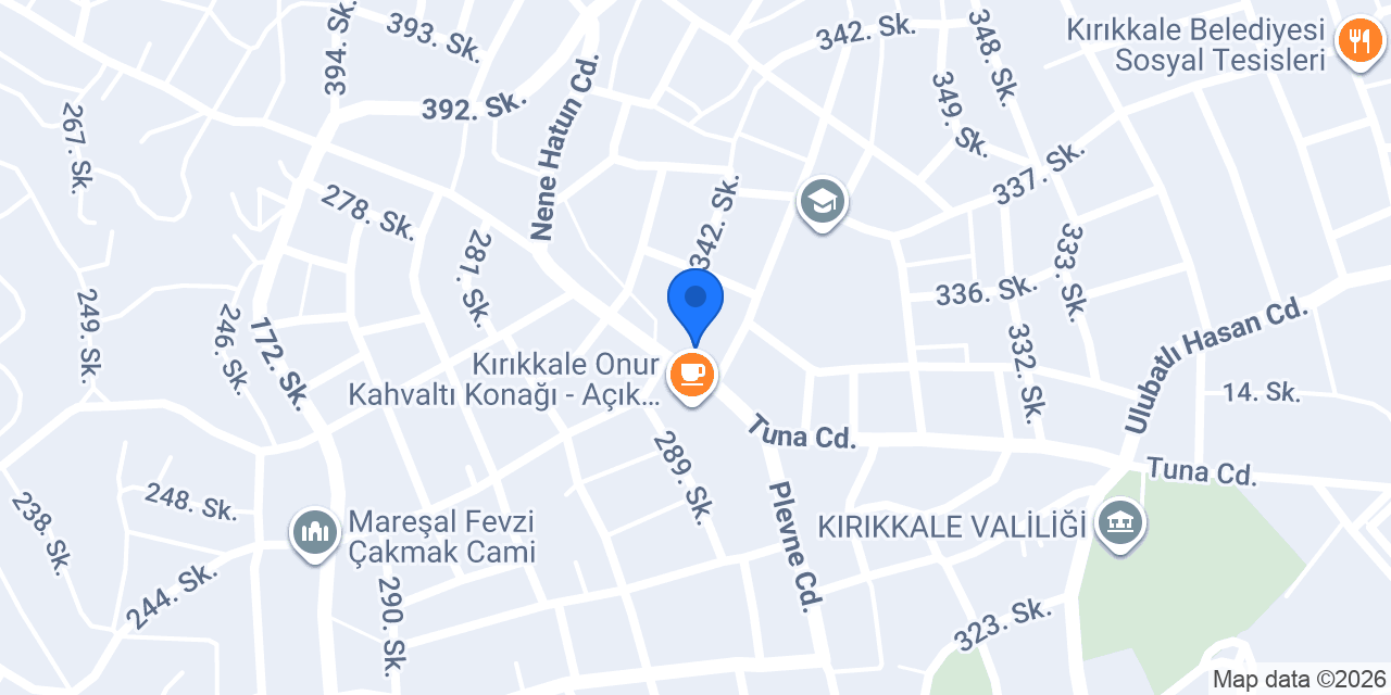 Öncü Kokoreç & Köfte Izgara konumu