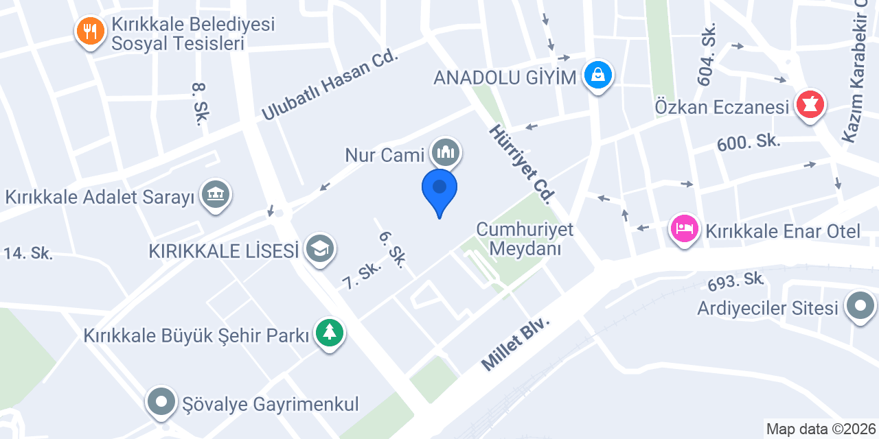 Atatürk Ortaokulu konumu