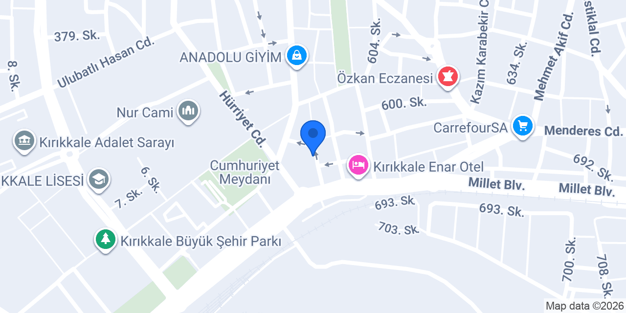 Hanzade Cafe konumu