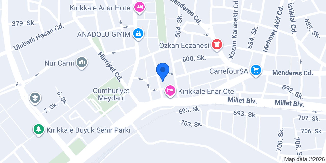Kırıkkale Diyaliz konumu