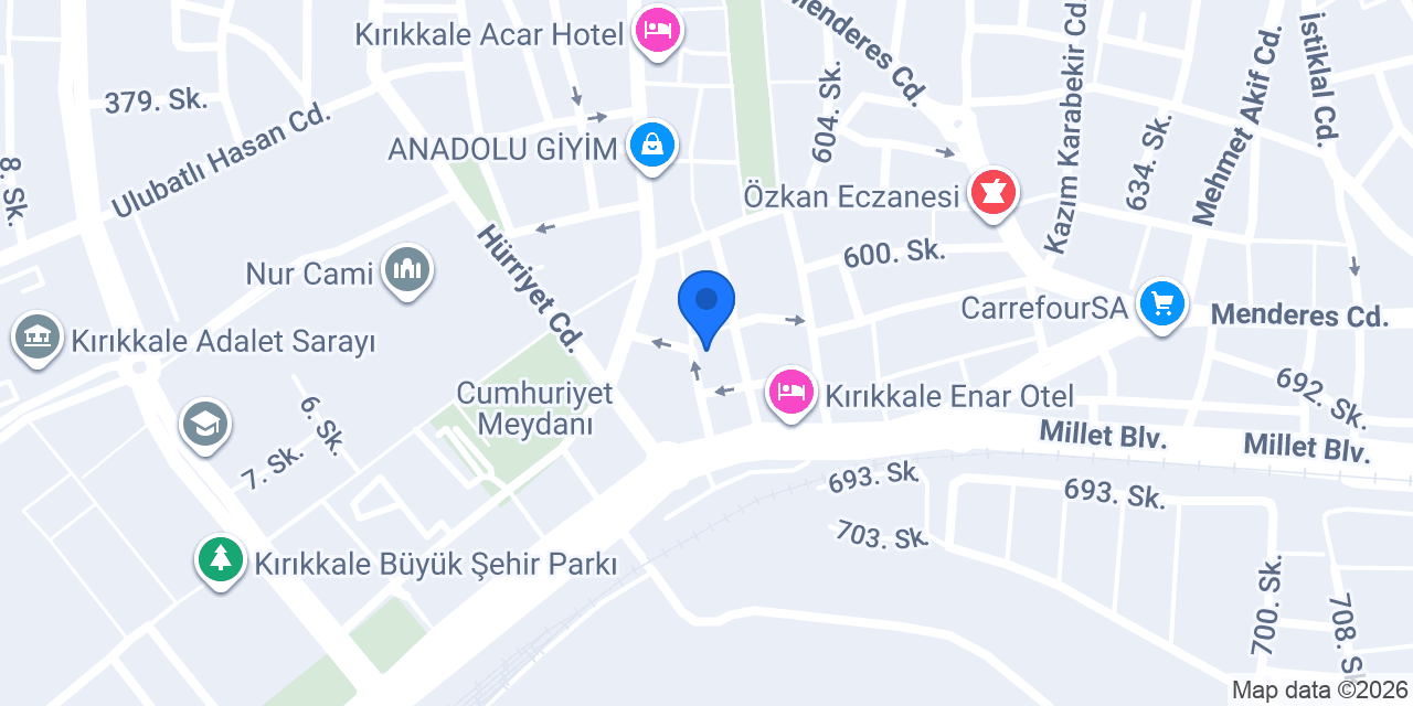 YAZ KİTABEVİ (KR STORE) konumu