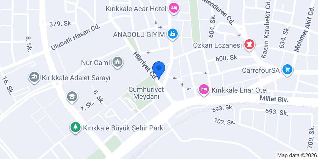 Çerez Tabağı konumu