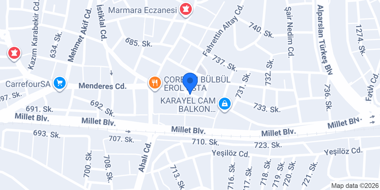 Sistem Cam Balkon Kırıkkale konumu