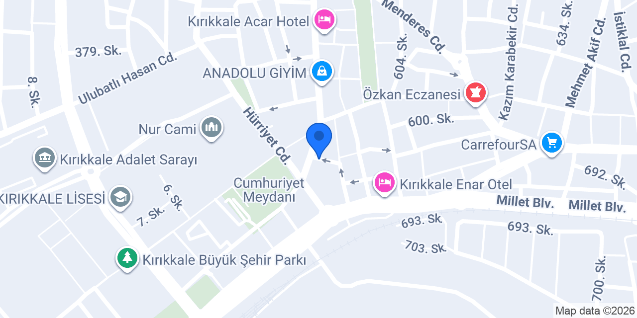 TveK Kırıkkale konumu