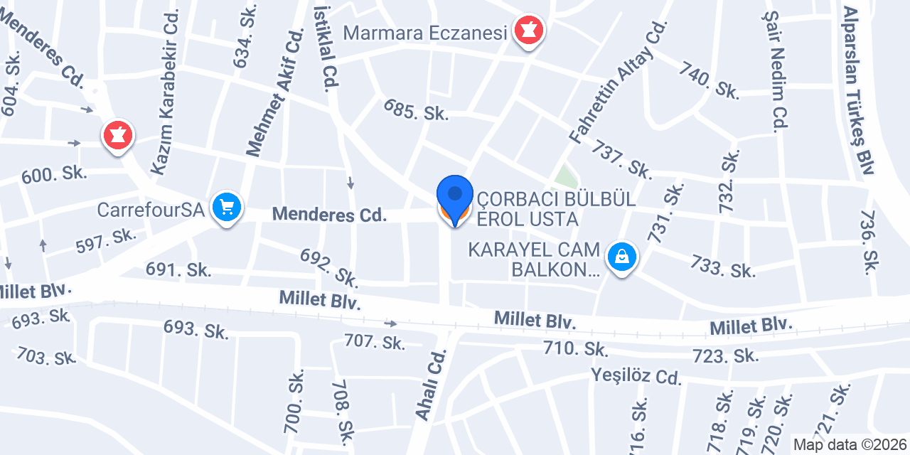 ÇORBACI BÜLBÜL EROL USTA konumu