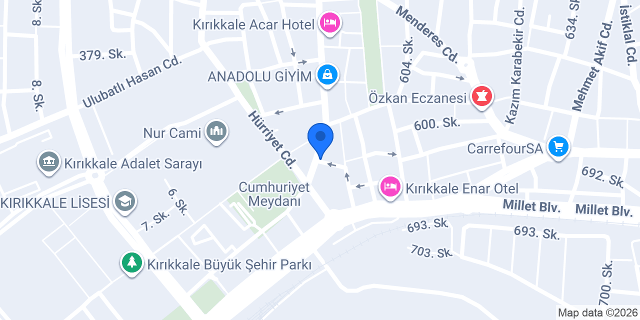 DİLEK TAKSİ DURAĞI konumu