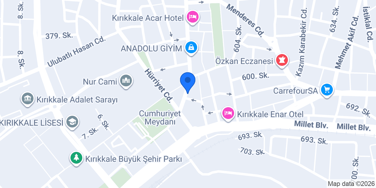 Yücekan Turizm konumu