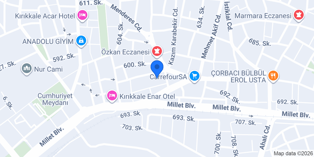 Bilsür Sürücü Kursu konumu