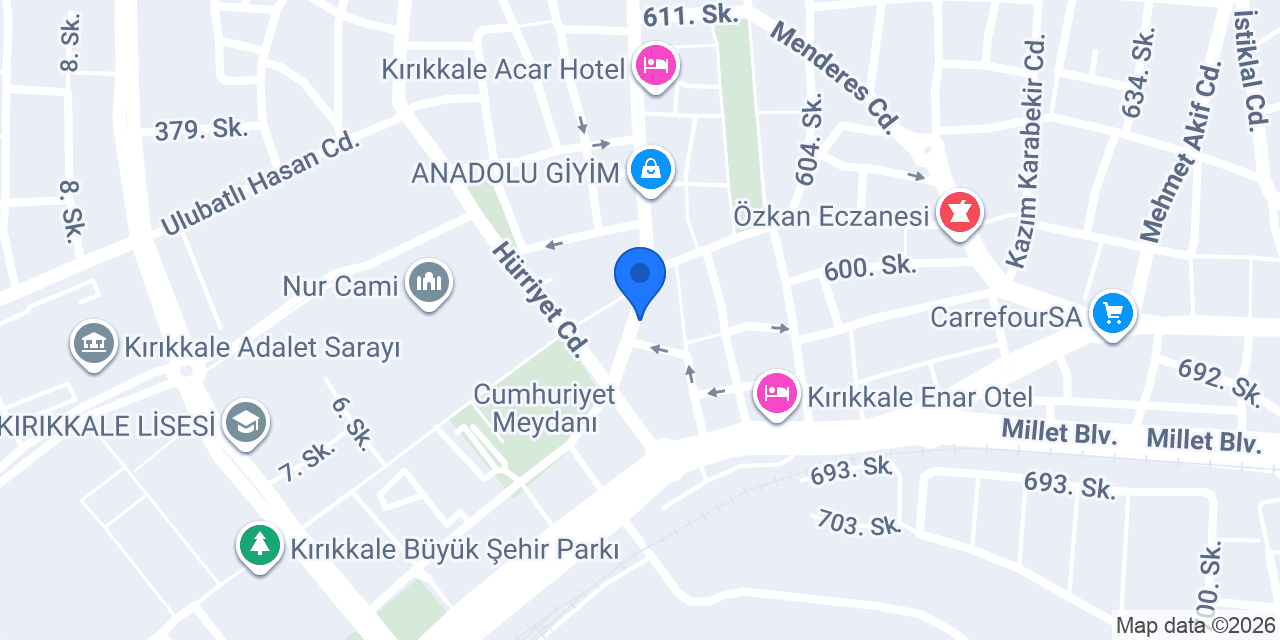 Gözlük tamiri konumu