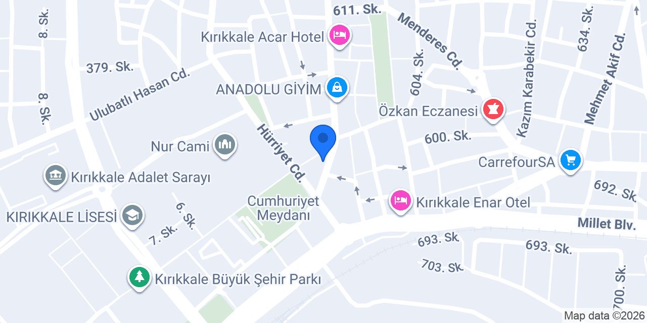 Özdemir Kuyumculuk konumu