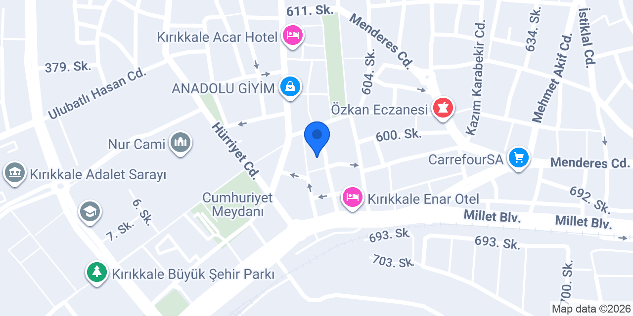 Çörekçi konumu