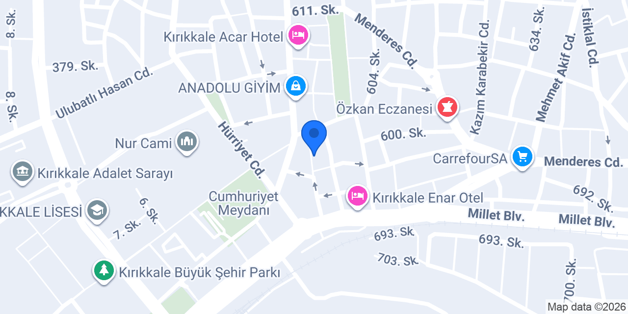 Emt Han Turizm konumu