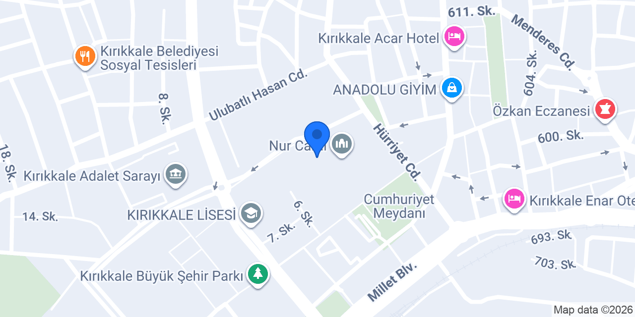 Kırıkkale İl Müftülüğü konumu