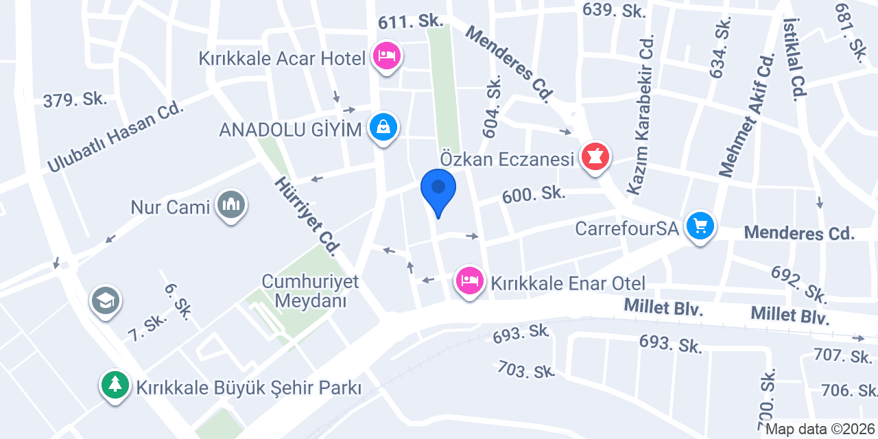 Diş Hekimi Mustafa Yılmaz konumu
