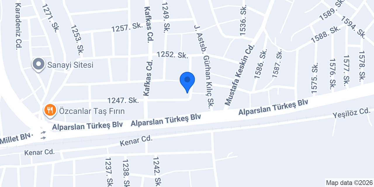 Yüksel Tekstil konumu