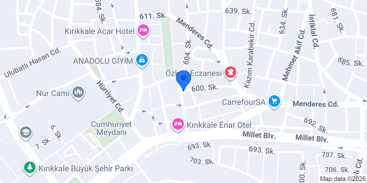 TİMURLAR SİGORTA KIRIKKALE ŞUBESİ konumu