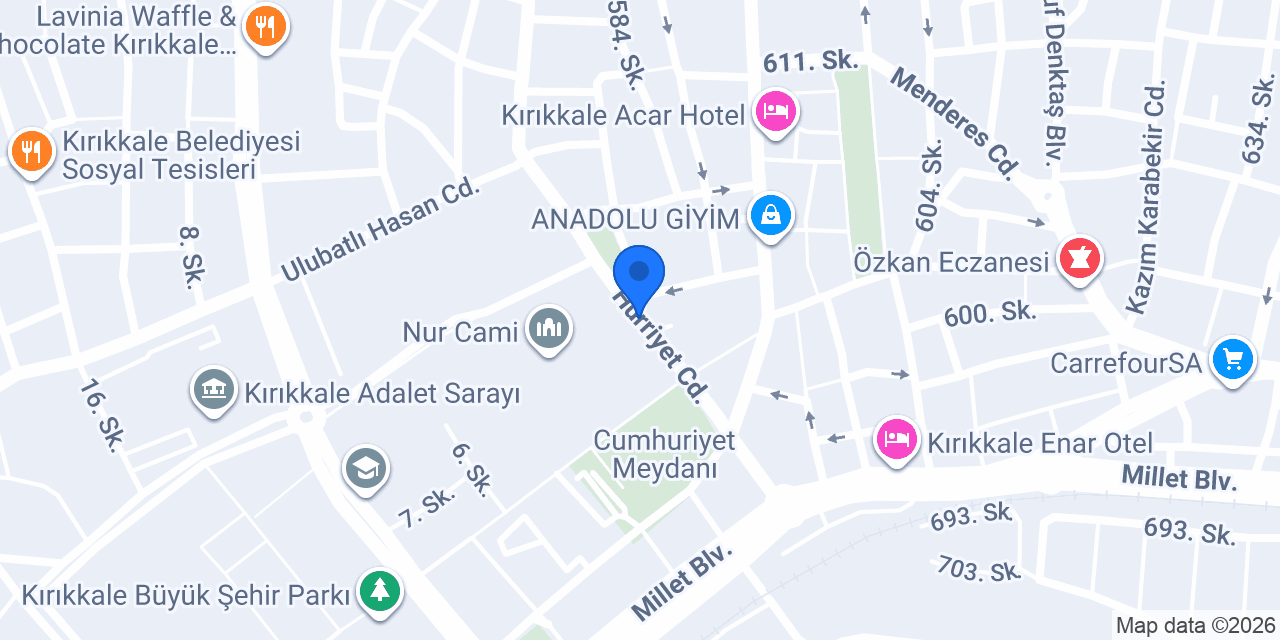 Diş hekimi Oğuzhan Laçin konumu
