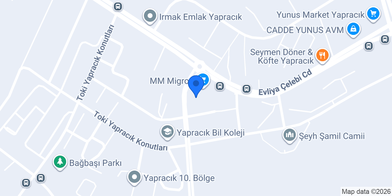 YAPRACIK DOĞA ECZANESİ konumu
