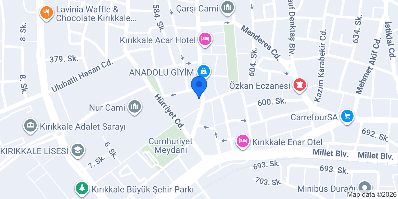 Yıldız & Yıldız Hukuk konumu