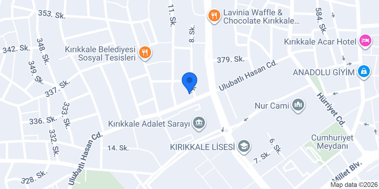 Kırıkkale Altun Çiçekcilik konumu