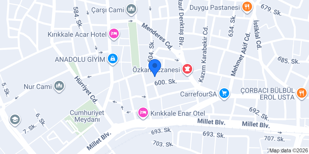 Merkez Kebap Sarayı konumu