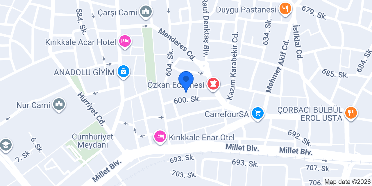 VakıfBank Kırıkkale Şubesi konumu