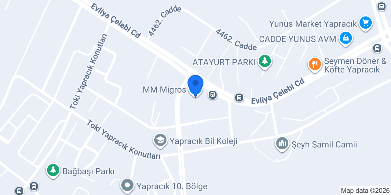 MM Migros konumu