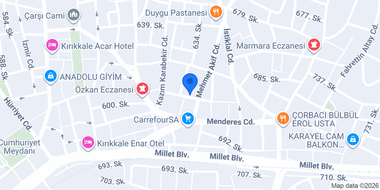 kırıkkale köpük yalıtımı konumu