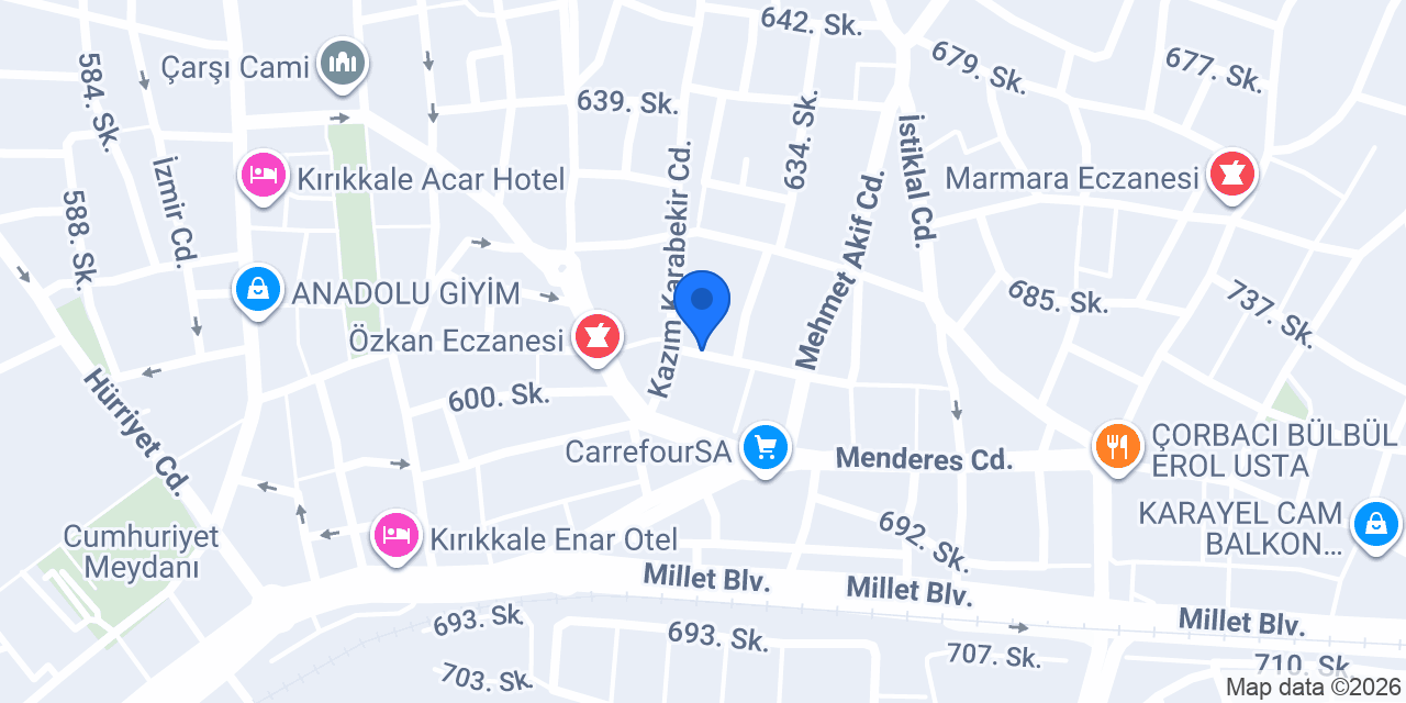 Bozer terzi konumu