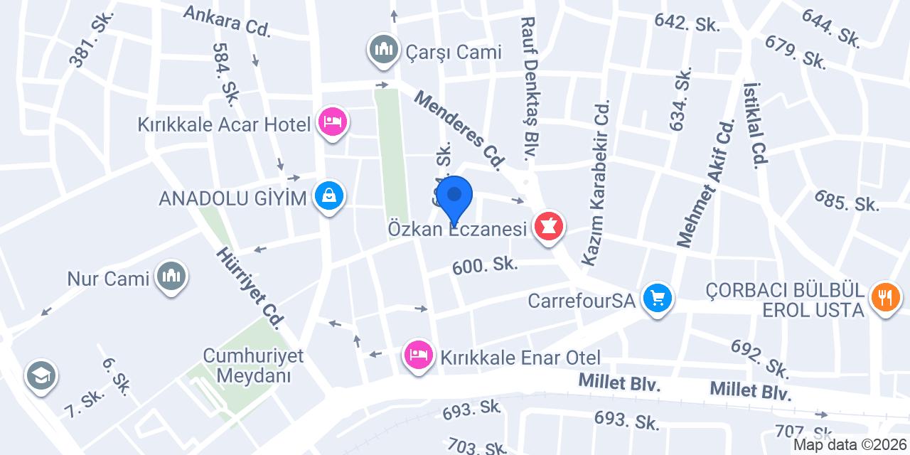 Hakiki Çiğ Köfte konumu