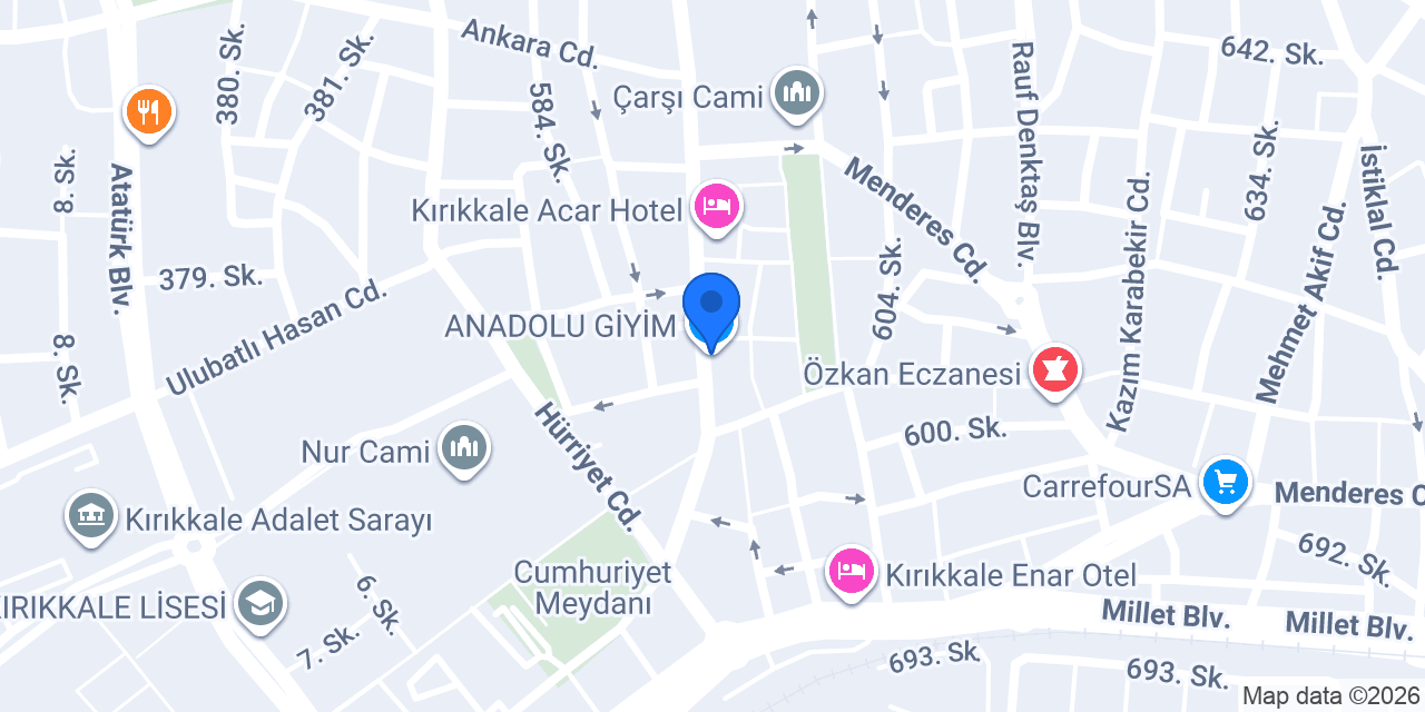 ANADOLU GİYİM konumu