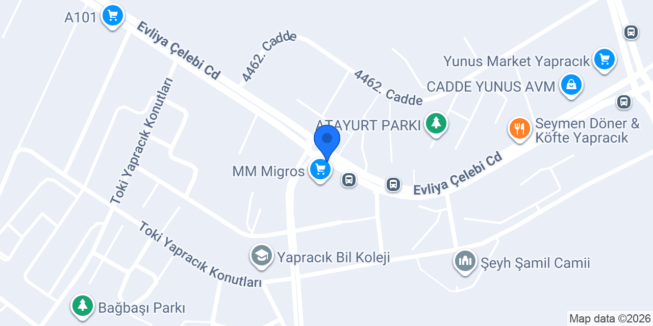 Yeni Nesil Dürüm Yapracık konumu