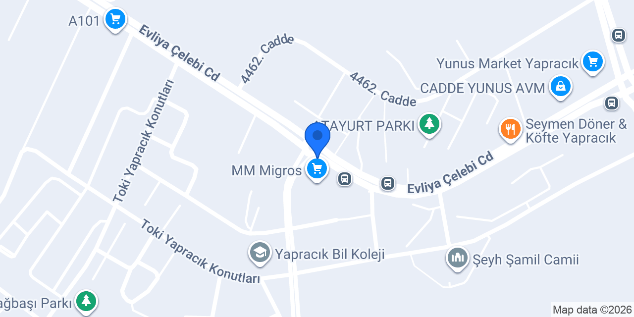 Pizza time yapracık konumu