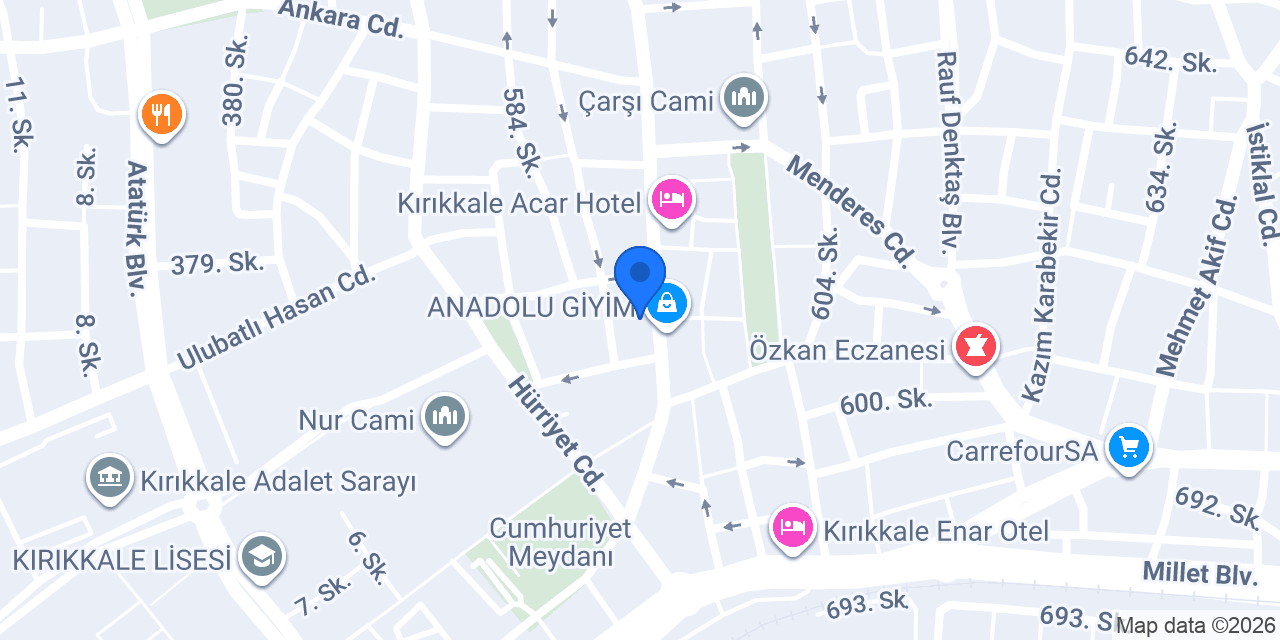 SİTE TAKSİ KIRIKKALE 7/24 konumu