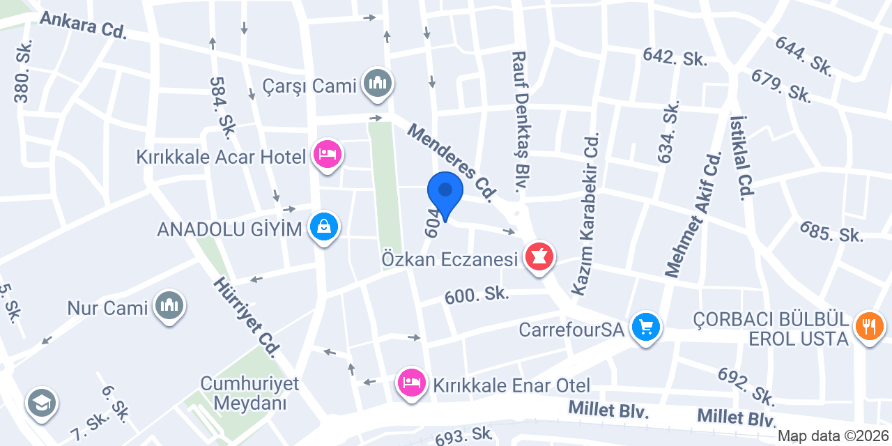 Kırıkkale Final Kurs konumu