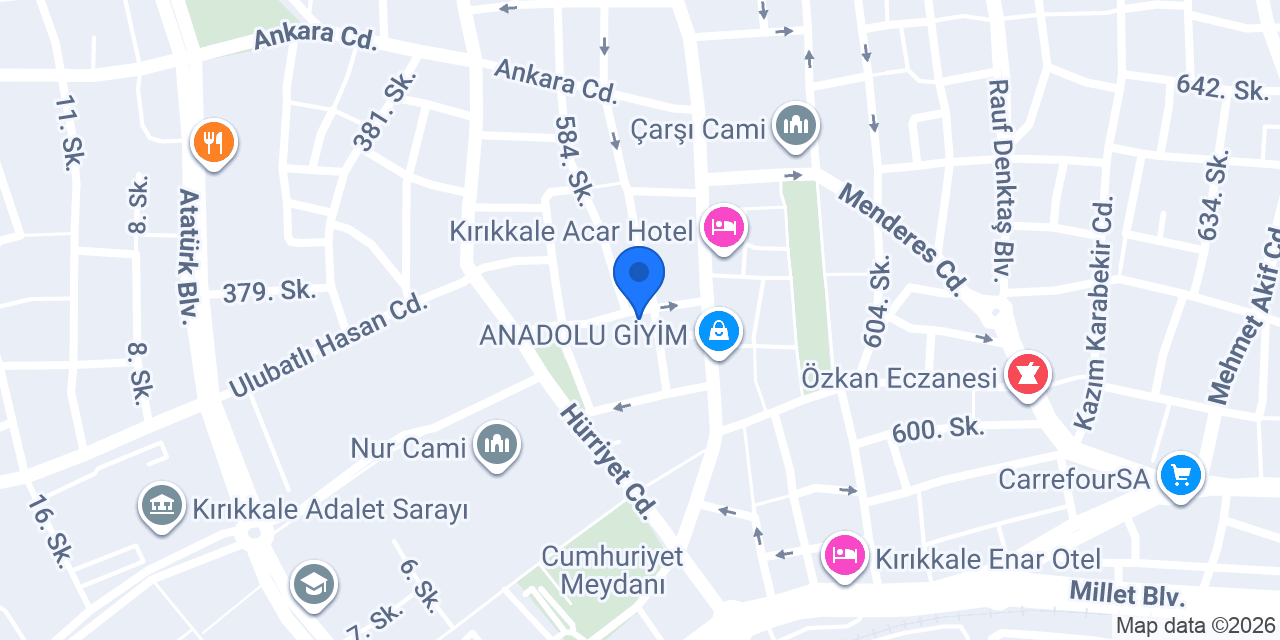 Bulvar Uyar Çiçekçilik konumu